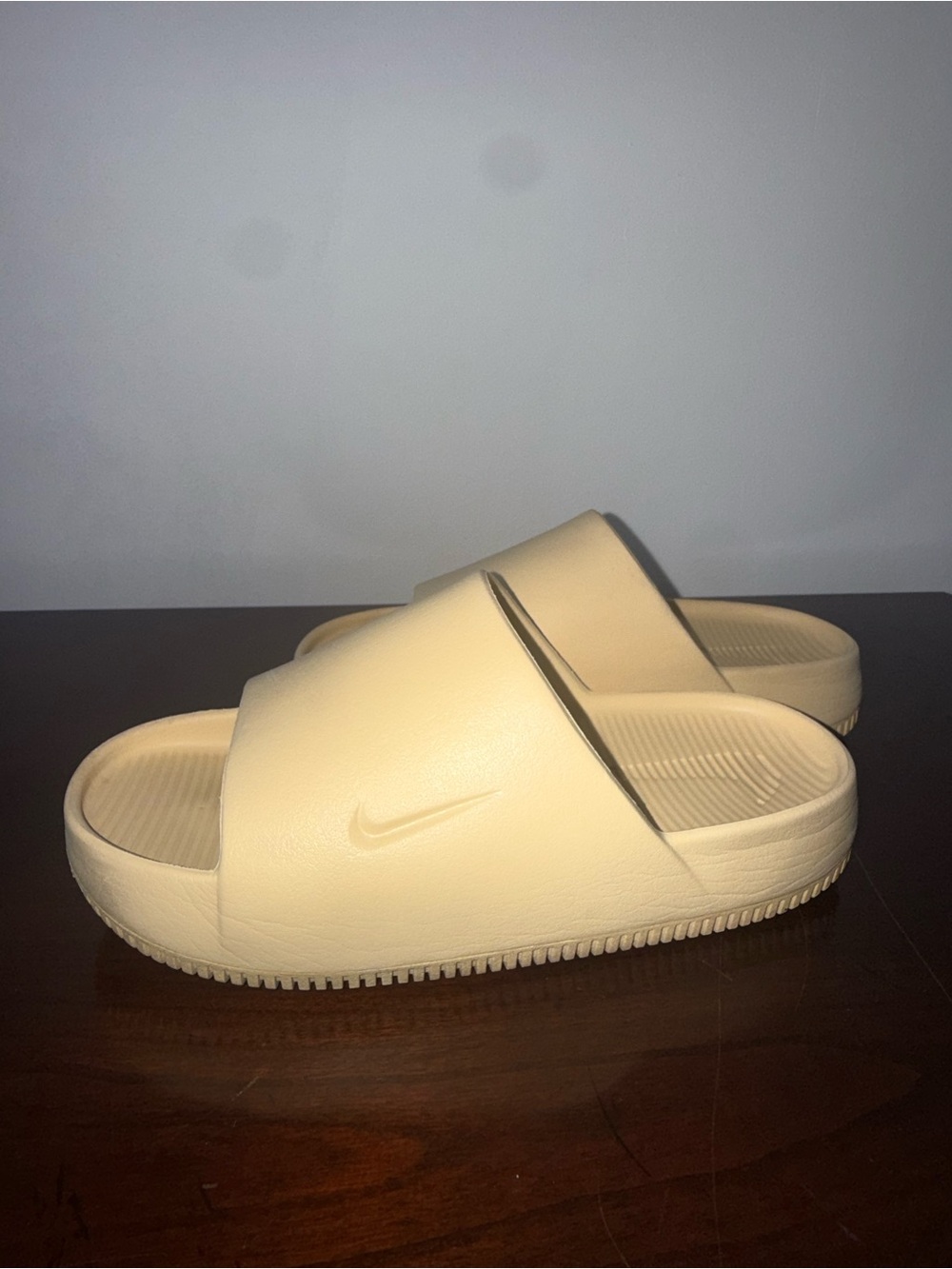 Nike Slides in Tan